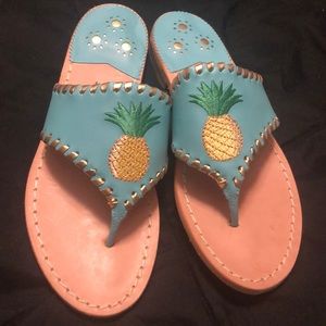 Jack Rogers pineapple sandals